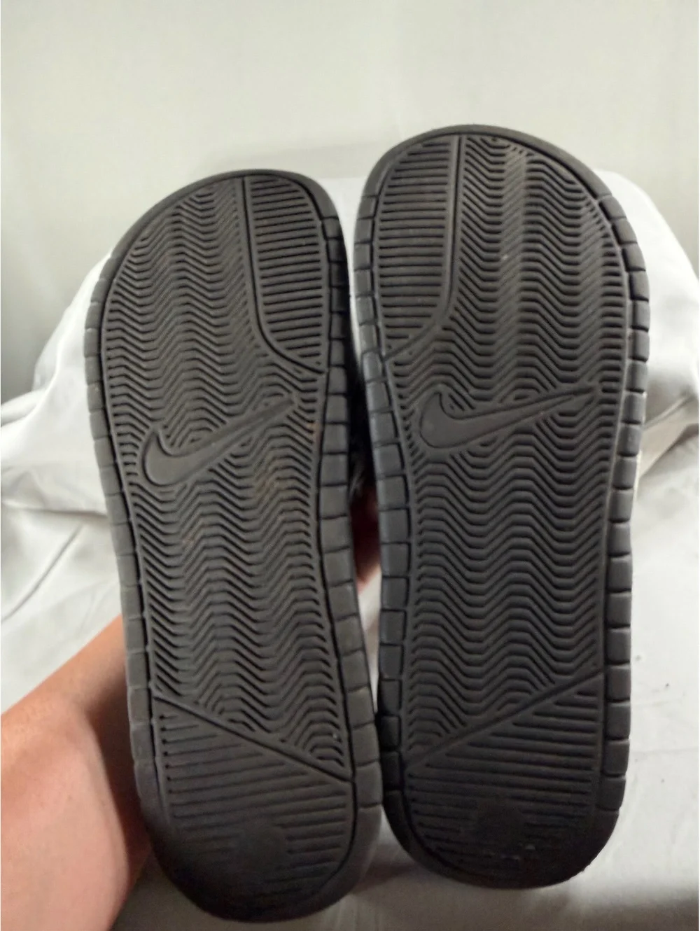 Nike Black Floral Print Slide Sandals